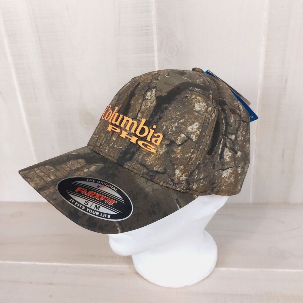 Columbia PHG Camo Ball Cap Omni-Shade S/M Unisex NWT